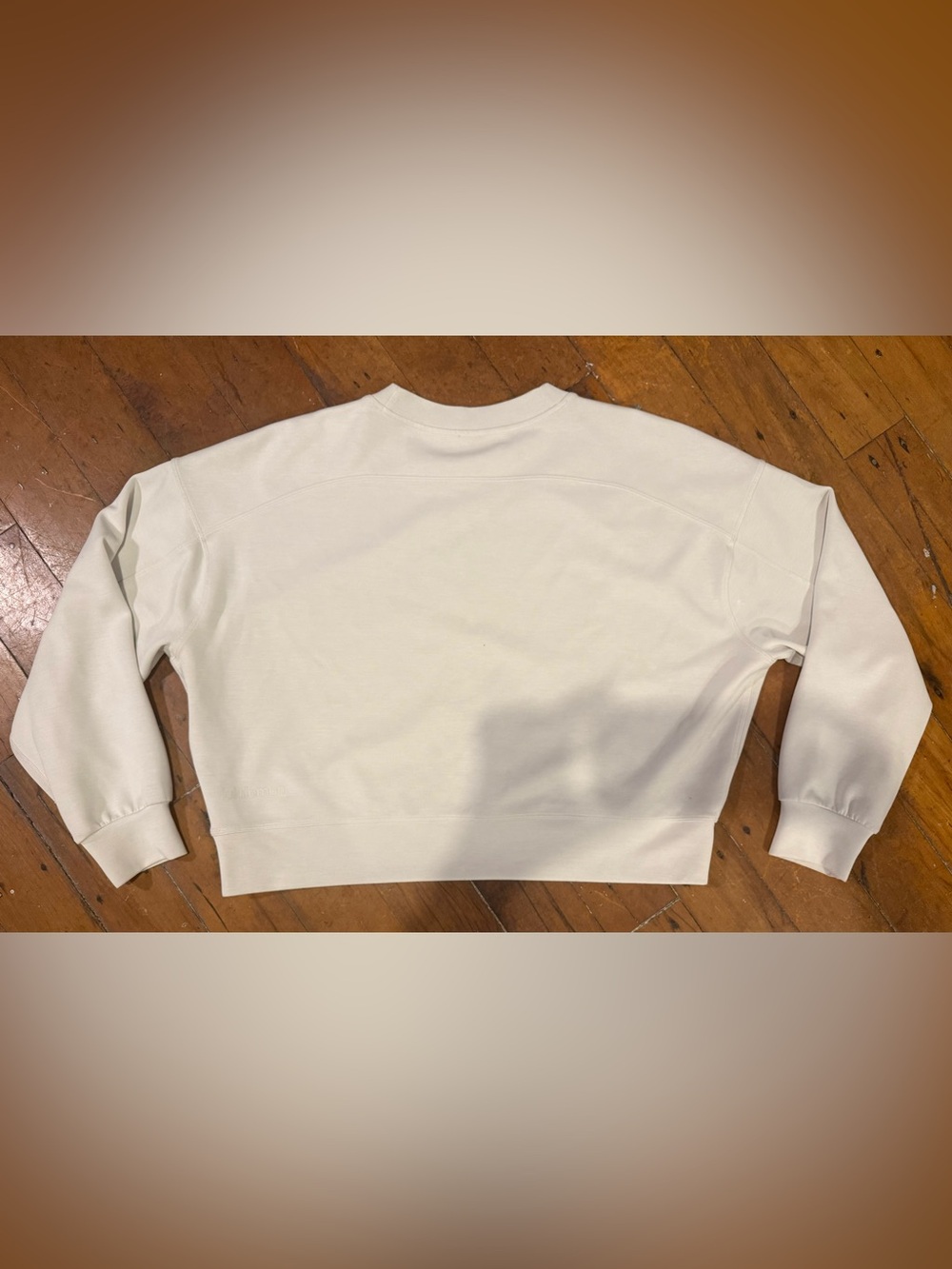 lululemon Cropped Crewneck SIZE 10 WHITE OPAL - Picture 2 of 2